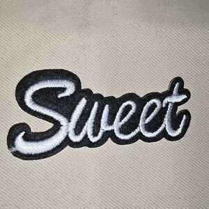 Sweet Embroidered Patch NWOT unbranded